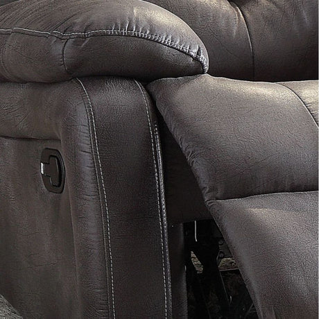 Ashe Motion Recliner 59466 Gray Polished Microfiber | Acme - 59466 - Home Elegance USA - 3