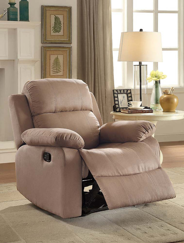 Acme - Parklon Motion Recliner 59468 Brown Microfiber