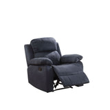 Acme - Parklon Motion Recliner 59476 Blue Microfiber