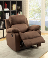 Acme - Parklon Motion Recliner 59478 Chocolate Microfiber