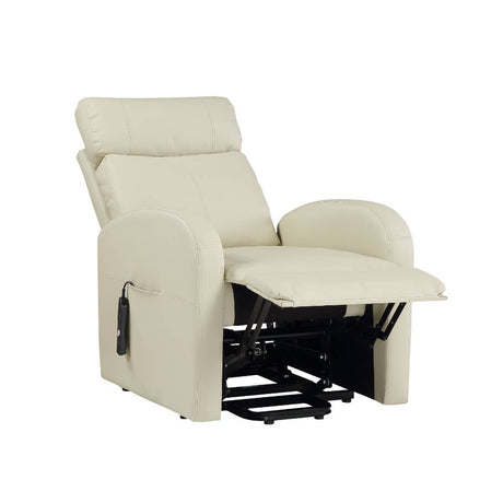 Acme - Ricardo Power  Motion Recliner W/Lift 59499 Beige Synthetic Leather