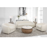 Capra Art Deco White Sofa by Uttermost - View 4