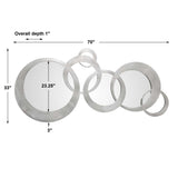 Odiana Rings Modern Mirror - Silver by Uttermost - View 4