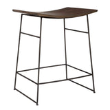 Thura Counter Stool Walnut - Dark Brown by Uttermost - View 3
