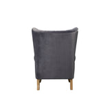 Acme - Adonis Accent Chair 59517 Gray Velvet