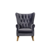 Acme - Adonis Accent Chair 59517 Gray Velvet