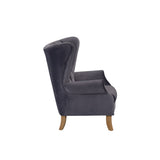 Acme - Adonis Accent Chair 59517 Gray Velvet
