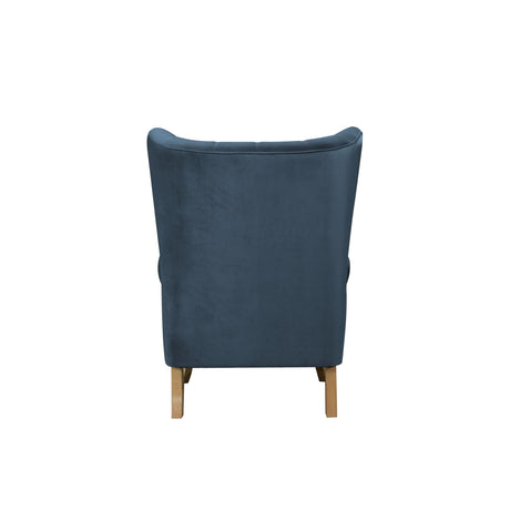 Adonis Accent Chair 59518 Azure Blue Velvet | Acme - 59518 - Home Elegance USA - 3