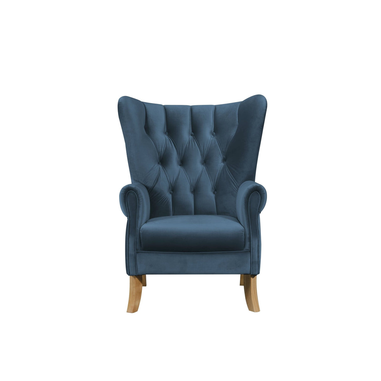 Adonis Accent Chair 59518 Azure Blue Velvet | Acme - 59518 - Home Elegance USA - 5