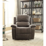 Acme - Bina Motion Recliner 59525 Charcoal Polished Microfiber