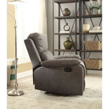 Acme - Bina Motion Recliner 59525 Charcoal Polished Microfiber