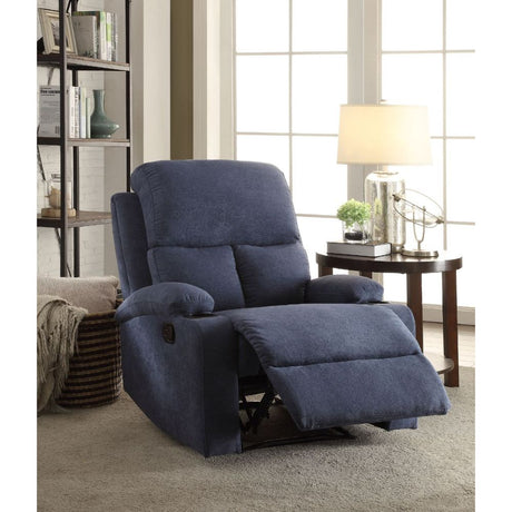 Acme - Rosia Motion Recliner 59545 Blue Linen