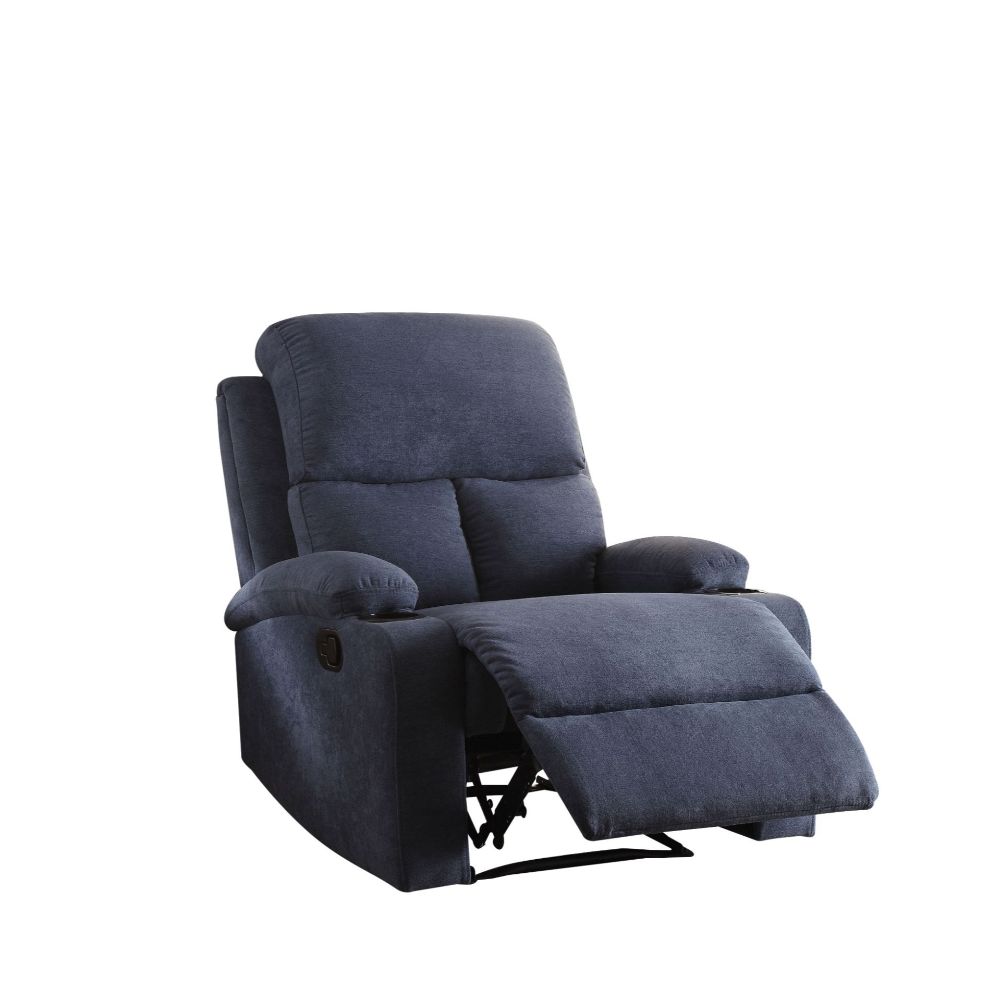 Acme - Rosia Motion Recliner 59545 Blue Linen