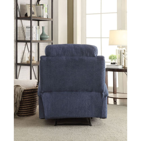 Acme - Rosia Motion Recliner 59545 Blue Linen