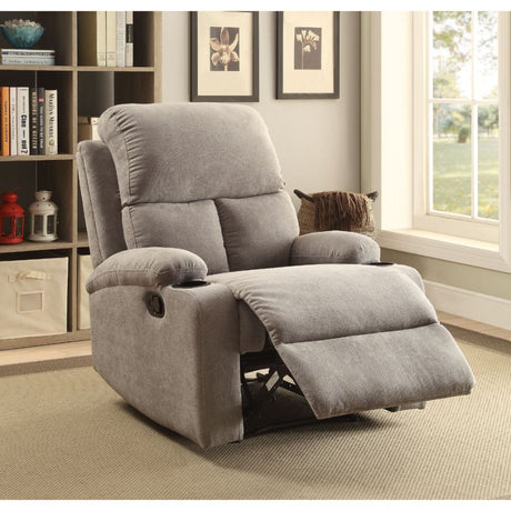 Acme - Rosia Motion Recliner 59549 Gray Linen