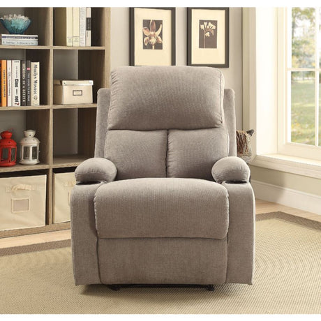 Acme - Rosia Motion Recliner 59549 Gray Linen