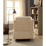 Acme - Rosia Motion Recliner 59551 Beige Velvet