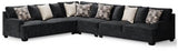 Ashley Charcoal Lavernett 59603S2 4 - Piece Sectional - Chenille - 59603S2 - Home Elegance USA - 1