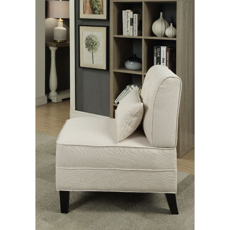 Acme - Susanna Accent Chair 59611 Cream Linen