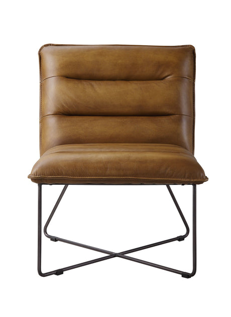 Balrog Accent Chair 59671 Saddle Brown Top Grain Leather | Acme - 59671 - Home Elegance USA - 2