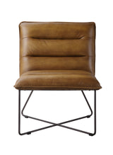 Acme - Balrog Accent Chair 59671 Saddle Brown Top Grain Leather