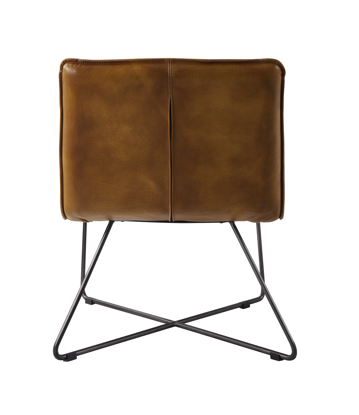 Acme - Balrog Accent Chair 59671 Saddle Brown Top Grain Leather