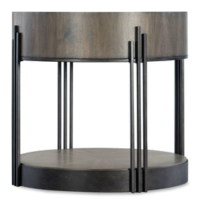 Commerce And Market Skyline Side Table - Dark Brown / Dark Gray by Hooker Furniture - View 1