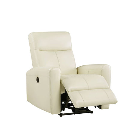 Acme - Blane Power Motion Recliner 59772 Beige Top Grain Leather Match