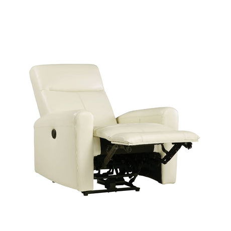 Acme - Blane Power Motion Recliner 59772 Beige Top Grain Leather Match