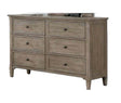 Transitional Style Wire-Brushed Warm Gray 1pc Dresser Round Pull Knobs Wood Grain Texture Bedroom Furniture