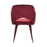 Applewood Accent Chair 59850 Bordeaux - Red Velvet & Gold Finish | Acme - 59850 - Home Elegance USA - 4