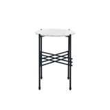 Acme - Taigi 3PC Table & Chair Set 59875 Gray Velvet & Black Finish