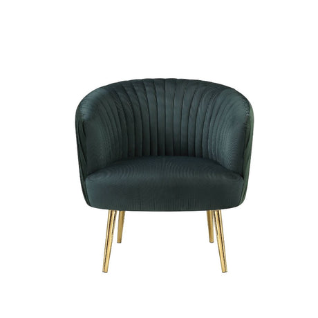 Acme - Sigurd Accent Chair 59890 Velvet & Gold Finish