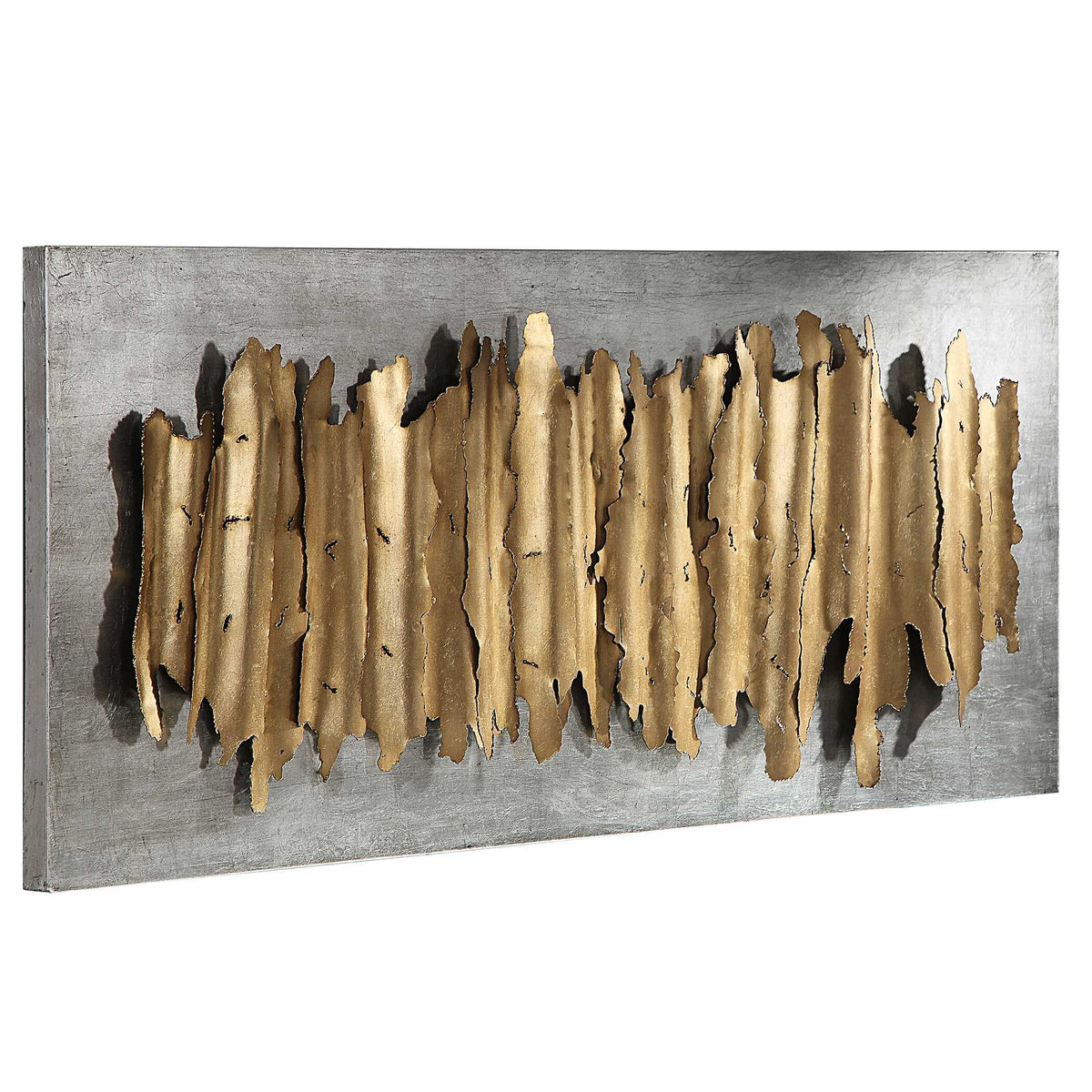 Lev Metal Wall Decor - Gold / Silver by Uttermost - View 3