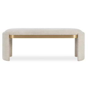 Serena Bench - White by Uttermost - View 1