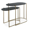 Aztec Wood Nesting Tables (Set of 2) - Dark Brown by Uttermost - View 1