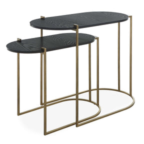Aztec Wood Nesting Tables (Set of 2) - Dark Brown by Uttermost - View 1