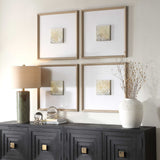 Now & Then Abstract Art (Set of 4) - Light Brown by Uttermost - View 3