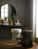 Commerce And Market Carved Stump Side Table - Black by Hooker Furniture - View 4