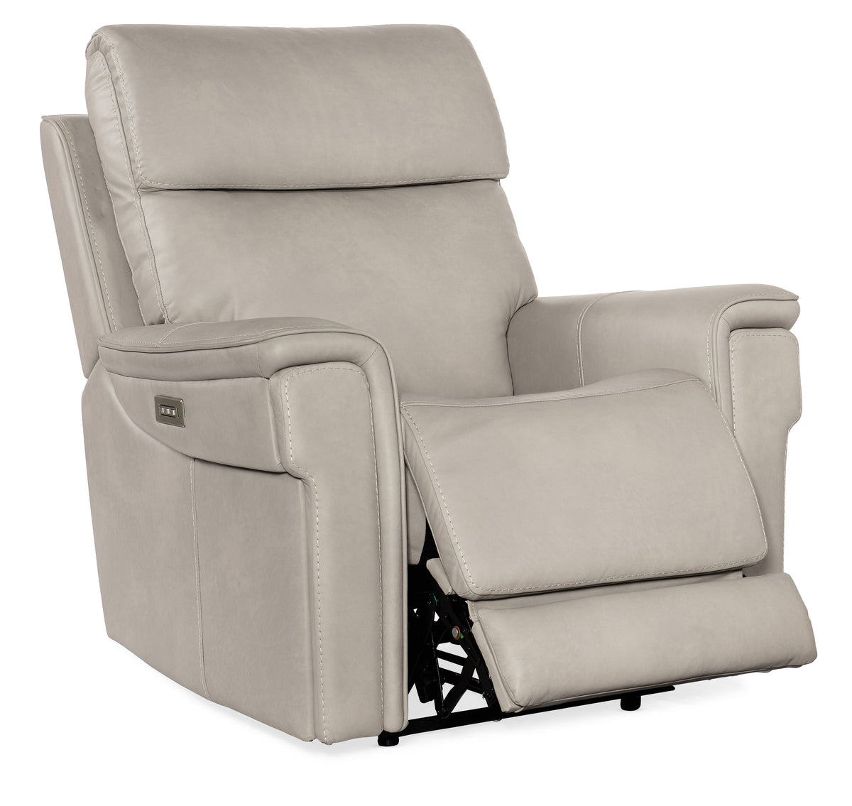 Lyra Zero Gravity Power Recliner WithPower Headrest - Light Gray by Hooker Furniture - View 5