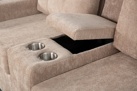 Multifunctional Modular L - Shaped Sectional Sofa with Built - in Cup Holders, Hidden Storage Compartments and Convertible Seating Design - sold by Home Elegance USA