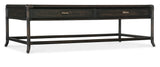 Retreat Pole Rattan Coffee Table - Dark Brown / Black by Hooker Furniture - View 1