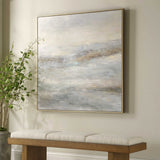 Say When Hand Painted Canvas Black / Blue / Brown / Gold / Gray / White - Blue / Gray by Uttermost - View 3