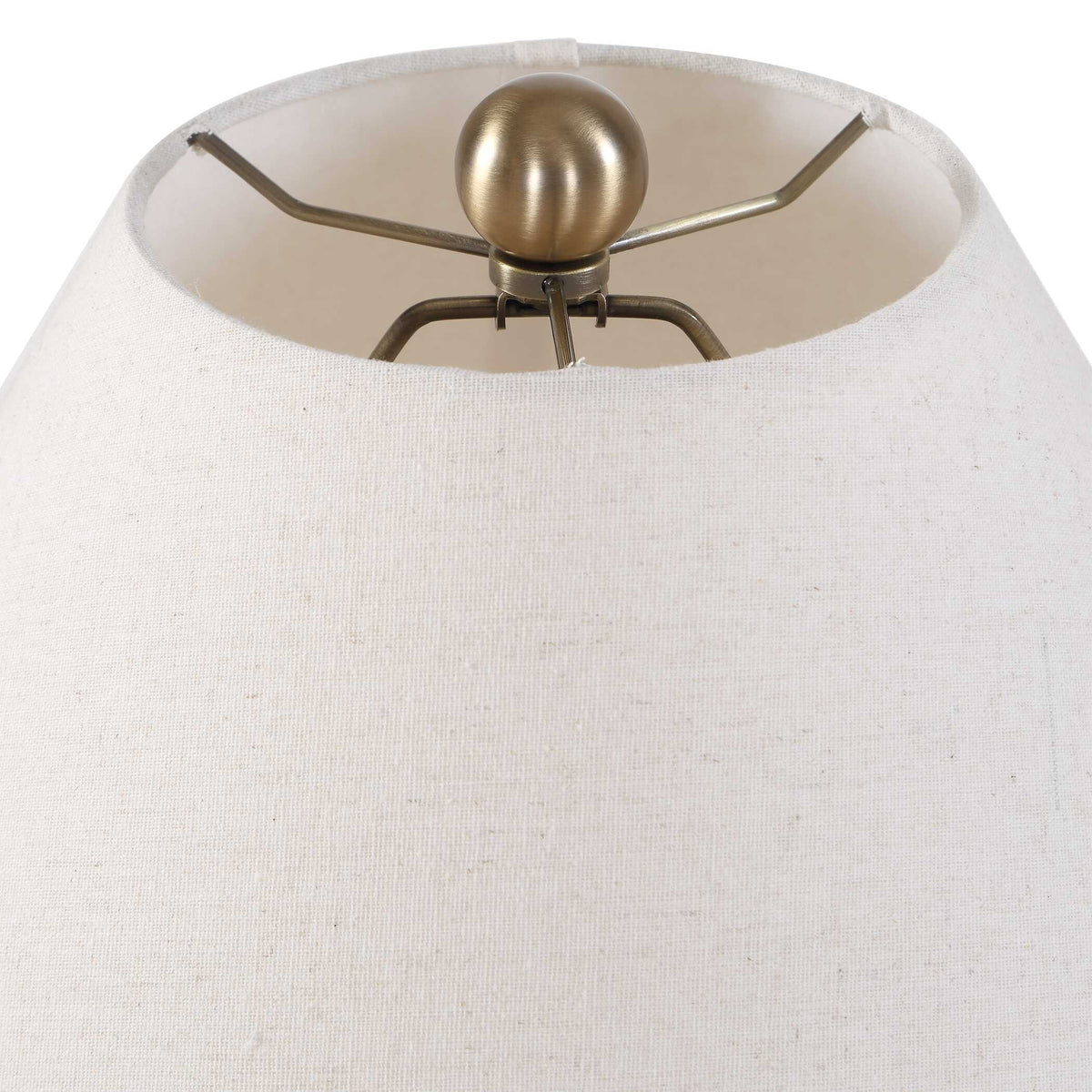 Brinsley Table Lamp Ivory - White by Uttermost - View 6