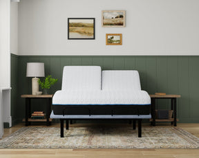Copper Lux 12' Split Top Queen Soft Memory Foam Mattress With Phase Change Cooling Fabric