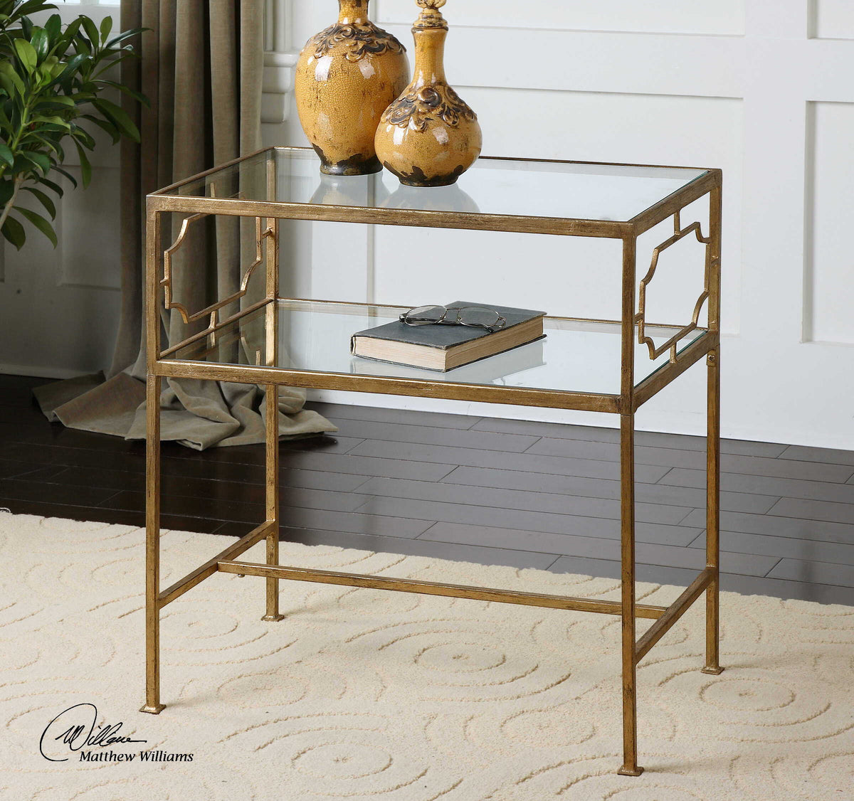Genell Side Table - Gold by Uttermost - View 3