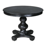 Brynmore Wood Grain Round Table - Black by Uttermost - View 1
