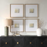 Now & Then Abstract Art (Set of 4) - Light Brown by Uttermost - View 2