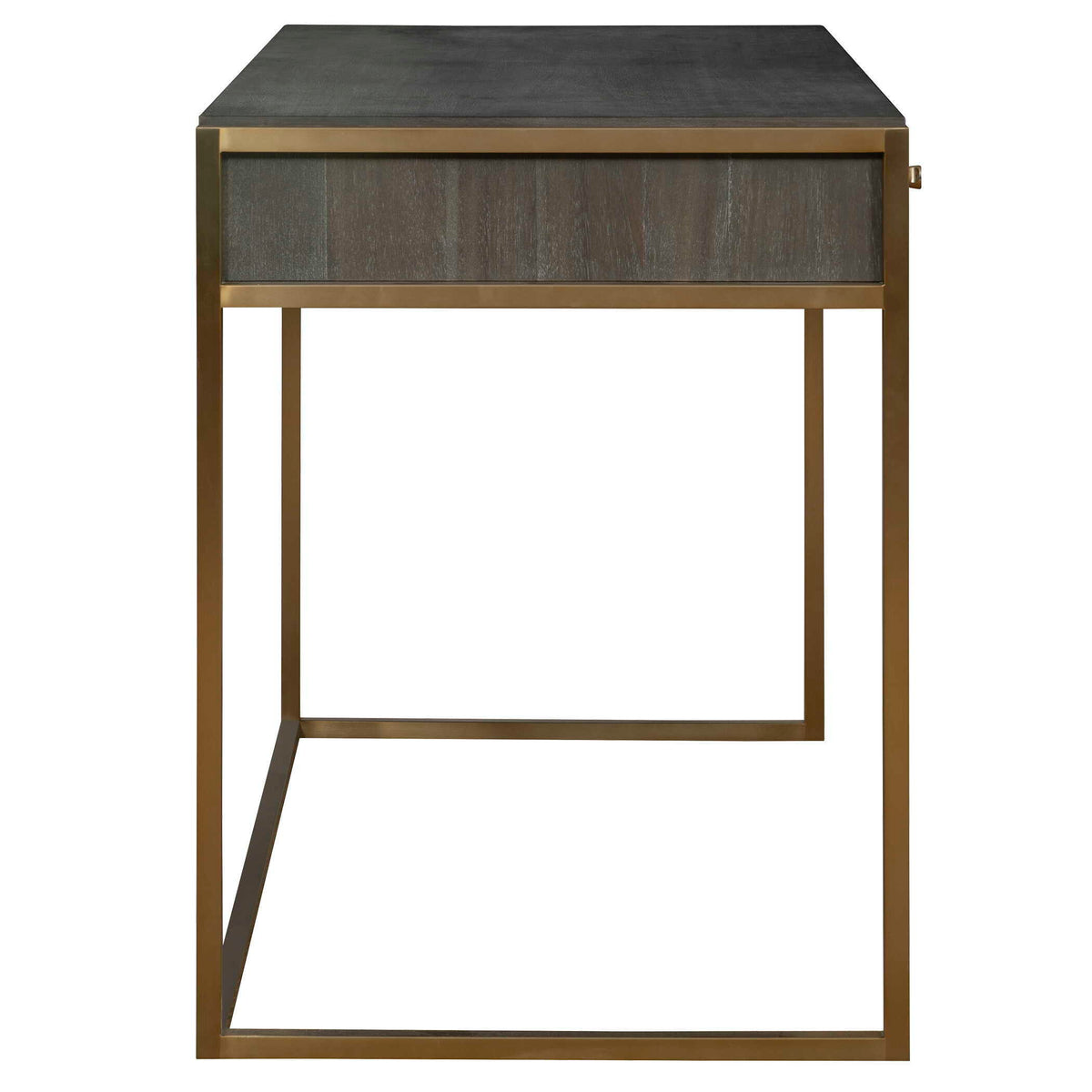 Taja Modern Writing Desk - Dark Gray / Dark Brown by Uttermost - View 4