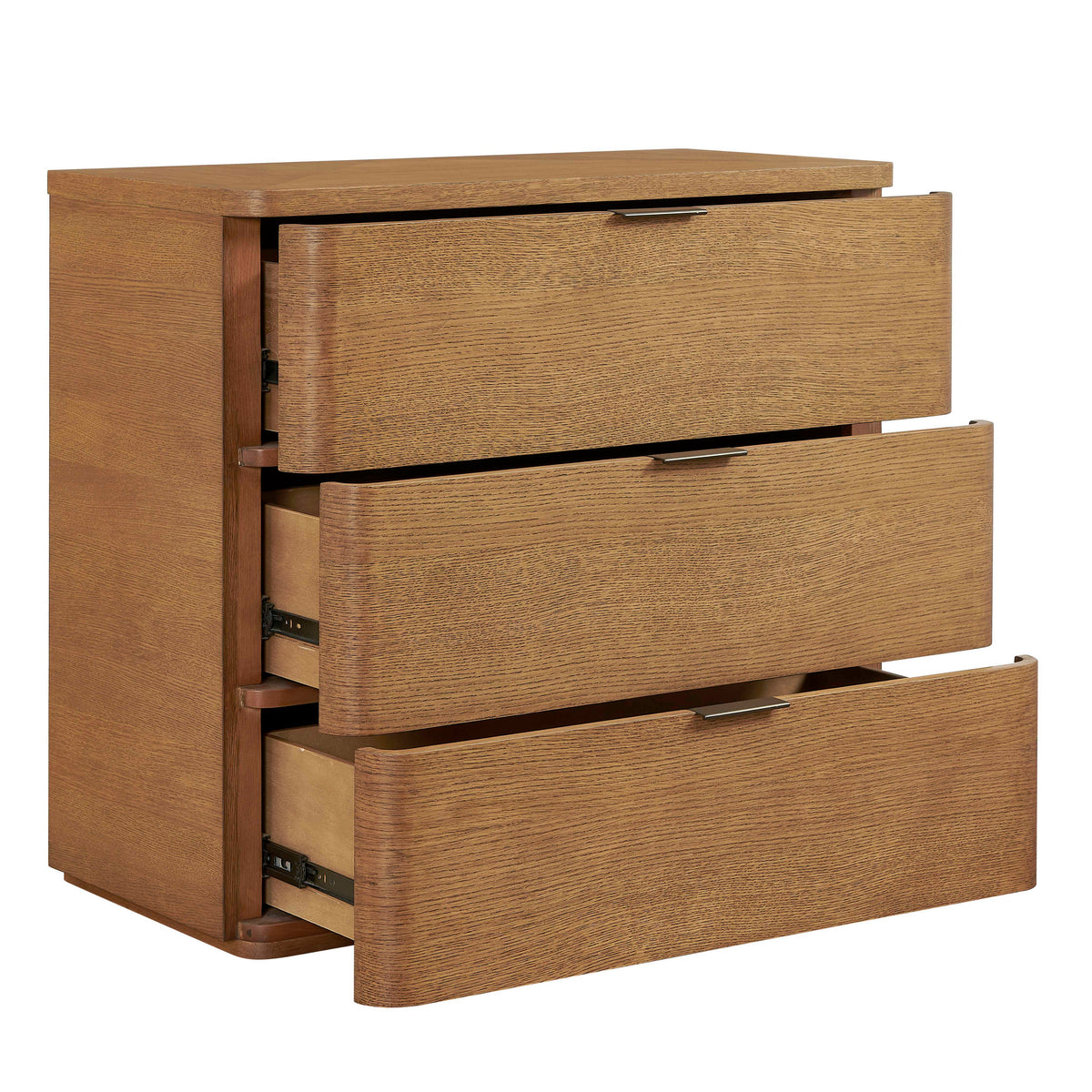 Duluth Oak 3 Drawer Chest Woodtone - Light Brown by Uttermost - View 7